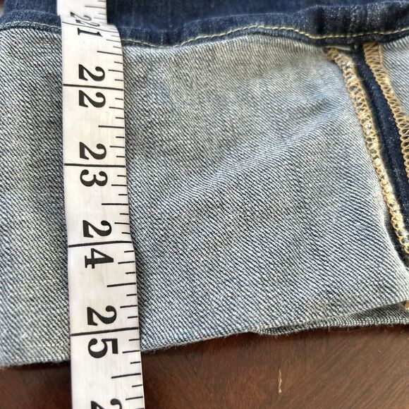 GUESS Jeans Vintage Low Rise Crop Capri Cuffed Jeans Y2K Sz 26 Stretch - Picture 7 of 8